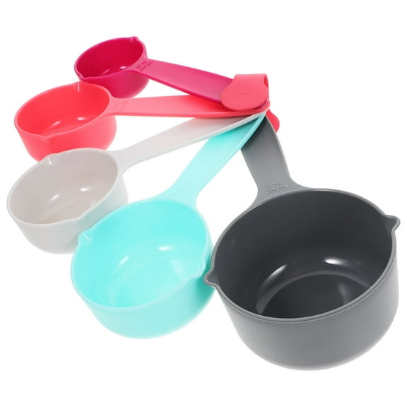 HAKIDZEL kitchen measuring cup Measuring Spoon ABS Measuring Users Baking 5pcs