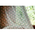 thumbnail image 2 of Geometric Tulle Curtains with Rod Pocket, Santa Claus Holding Present Bag on Vibrant Background Happiness, Sheer Drape for Wedding Party 2 Panels, 7 Sizes, Green Ruby White, by Ambesonne, 2 of 3