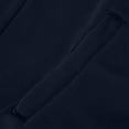thumbnail image 4 of ZCFZJW Men's Slim Zip Up Pleated Sweatshirt Lightweight Thin Long Sleeve Ruched Cardigan Jacket Fall Winter Casual Sport Outwear Navy XL, 4 of 5
