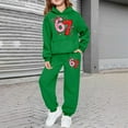 thumbnail image 2 of Boys Valentines Day Casual Print Hooded Tracksuit Warm Kids Jogger Outfit With Pocket Clothes, 2 of 6
