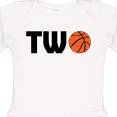 thumbnail image 4 of Inktastic Second Birthday Basketball Two Boys or Girls Long Sleeve Baby Bodysuit, 4 of 5