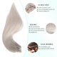 thumbnail image 3 of Extensiones de cabello Munx Platinum Silver 20 cm, lisas, 100 g, 3 of 7