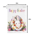 thumbnail image 4 of Cayyon Easter Flags 28 x 40 Double Sided, (Happy Easter House Flag) Easter Flag Banner with Bunny for Outside Vertical Holiday Yard Décor, 4 of 5