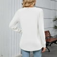 thumbnail image 7 of Guluxicc T-Shirts for Women V-Neck Long Sleeve Loose Fit Shirts Casual Soft Comfy Pullover Tops, 7 of 7