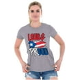 thumbnail image 4 of Puerto Rico Nuyorican Proud Borinquen Womens Slim Fit Graphic Tee Brisco Brands S, 4 of 5