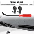 thumbnail image 2 of Unique Bargains 3 Pcs Front Windshield Wiper Washer Nozzle Spray Jet Kit 94556605 for Chevrolet Cruze, 2 of 6