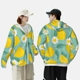 thumbnail image 6 of Gaeub Lemons Chamomile Flowers And Leaves Men's and Women's UPF 50+ Long-Sleeved Sun Protection Clothing, Fishing Shirt Long Sleeve Zip - Large, 6 of 9