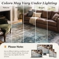 thumbnail image 7 of VUNATE 6'x9' Area Rugs for Living Room Machine Washable Rugs Abstract Vintage Distressed Indoor Rug Carpet Soft Lightweight Large Area Rug for Bedroom Dining Room Kitchen Foldable Nonslip Rug Teal, 7 of 7