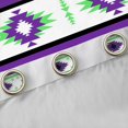 thumbnail image 4 of Manfei Retro Boho Aztec Curtains Pack of 2 (42x84 Each),bohemian Exotic Style Curtains Blackout,Purple Green Stripes Bedroom Curtains For Boys Kids,Luxury Bedroom Decor, 4 of 6