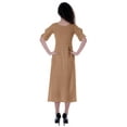 thumbnail image 3 of Moomaya Robe Taille Rassemblée Longueur Thé Vêtements d'Été Classiques, 3 of 6