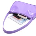 thumbnail image 2 of Vintage mujer mariposa cadena PU axila bolso Casual pequeño bolso (púrpura), 2 of 6