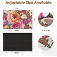 thumbnail image 3 of Coffee Mat for Countertops, Rose Peony Flower Vintage Dish Drying Mat 2 Pcs for Kitchen Coffee Bar Accessories, Coffee Maker Espresso Machine Dish Rack Hide Stain Rubber Backed 12x19in, 3 of 6