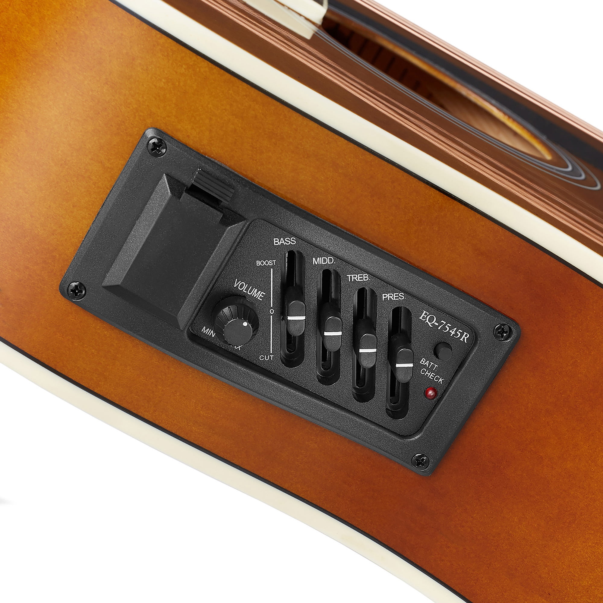 Ashthorpe Dreadnought Acoustic Electric Guitar with 10-Watt Amp, Brown