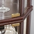 thumbnail image 4 of Curio Cabinets, HSUNNS 70-inch Corner Glass Display Cabinet with Adjustable Shelves & Lights - Perfect for Antique Collections, Displaying Photos, Artworks, Cherry, 4 of 12