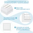 thumbnail image 3 of Uxcell 8 x 8 Inch Square Air Vent Cover, Plastic Air Return Grille Diffuser, White, 3 of 6