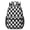 Black and White, variant on Orange and White Checkered Pattern 17" School Backpacks for Teens,Waterproof Oxford Fabric,S-Shape Padded Straps for School,Travel,Hiking,Camping