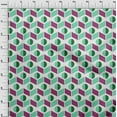 thumbnail image 4 of oneOone Viscose Jersey Green Fabric Geometric Sewing Fabric By The Yard Printed Diy Clothing Sewing Supplies 60 Inch Wide, 4 of 4