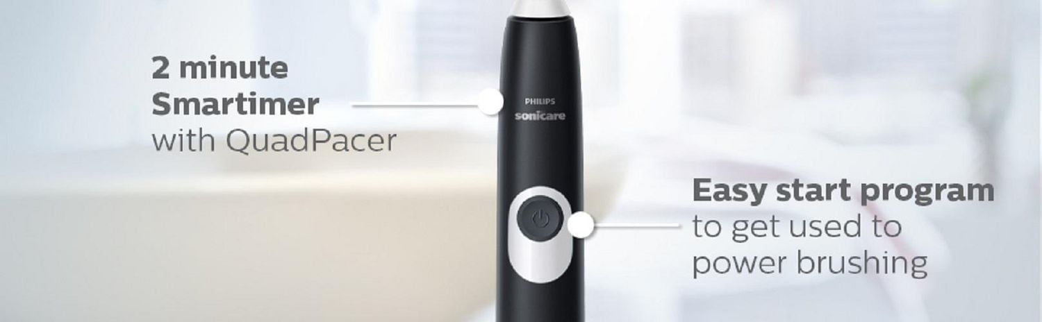Philips Sonicare ProtectiveClean 4100 Brosse à Dents Électrique Rechargeable, Noir, HX6810/50 1 Brosse à dents électrique