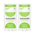 thumbnail image 1 of Schmidt's Aluminum Free Natural Deodorant for Women &amp; Men, Bergamot &amp; Lime with 24 Hour Odor Protection, Certified, Vegan, Cruelty Free, Citrus, 5.3 Oz, Pack of 2, 1 of 6