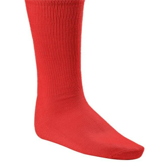 Champion Sports Rhino® All Sport Socks - Machine Washable Sport Sock - for Baseball, Football, Soccer - Cushioned Tube Sock - Stay-in-Place Fit - Size S/6.5-8.5 - Scarlet