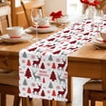 thumbnail image 5 of Christmas Table Runner 70 Inches Long Farmhouse Dress Scarves, Xmas Plaid Elk Winter Red Black Tree Snowflakes Dining Tablerunner for Coffee Table/Kitchen Island/Party Décor, 13" x 70", 5 of 8