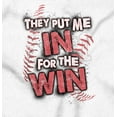 thumbnail image 2 of Put Me in For Win Baseball Team Fan Men's Big & Tall Crewneck Graphic Tee Brisco Brands 2X, 2 of 5