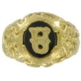 thumbnail image 2 of Ring Mens Gold Tone Black Onyx U Initial Signet Sz 12, 2 of 3