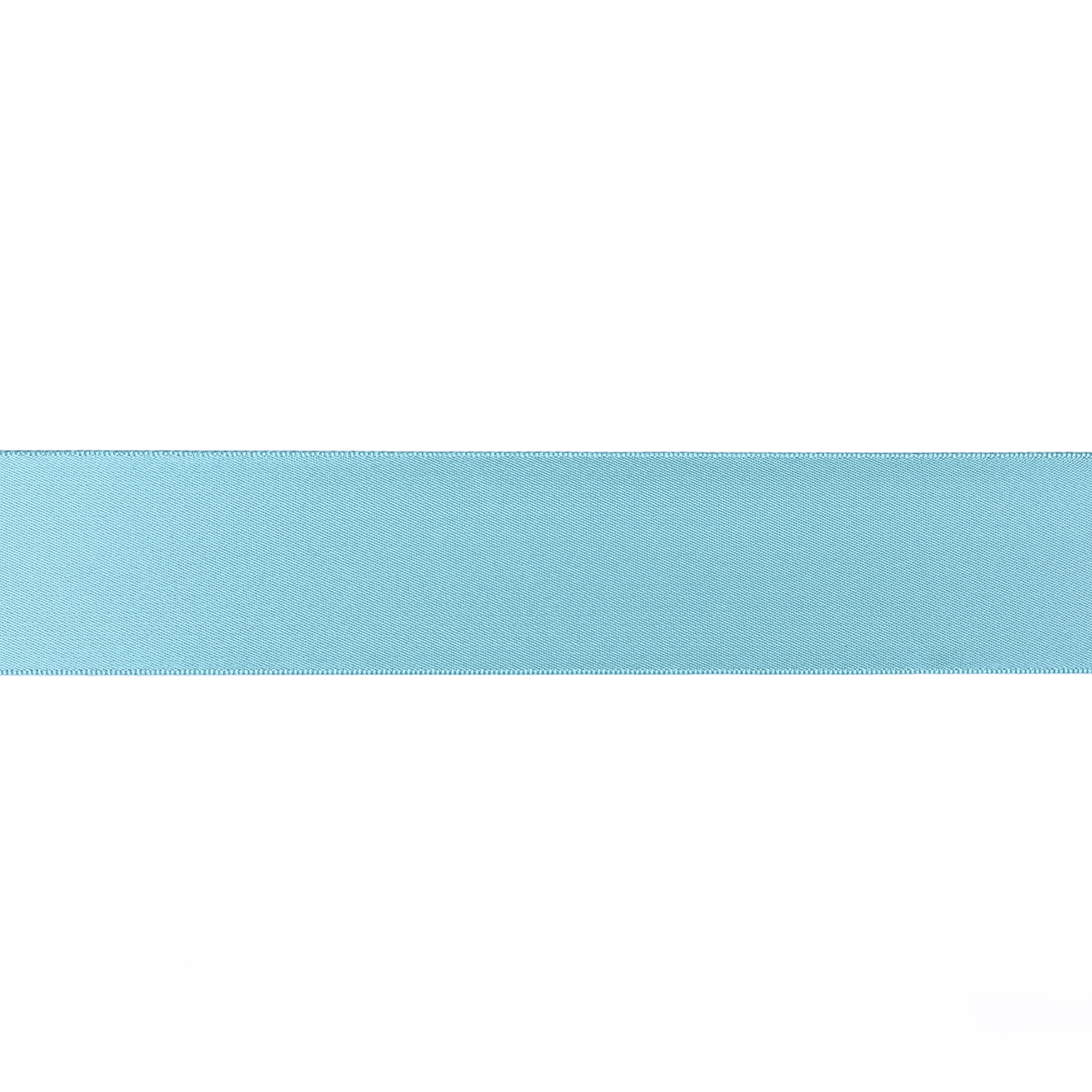 Gwen Studios 1.5" Aqua Satin Ribbon, 4 Yards