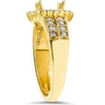 thumbnail image 2 of Pompeii 3/8ct Oval Shape Diamond Gold Engagement Ring Setting (I/J,I1), 2 of 4