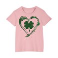 thumbnail image 1 of FAIWAD Hauts pour Enfants pour la Saint-Patrick Manches Courtes Col Rond Ample Confortable Chandail Garçons Filles T-Shirts Imprimés Mignons, 1 of 4