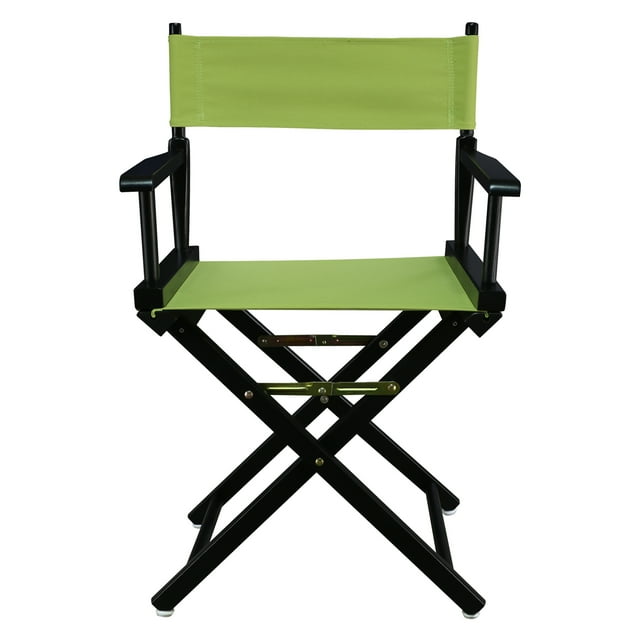 Chaise de Réalisateur 18 Pouces Cadre Noir - Toile Vert Lime