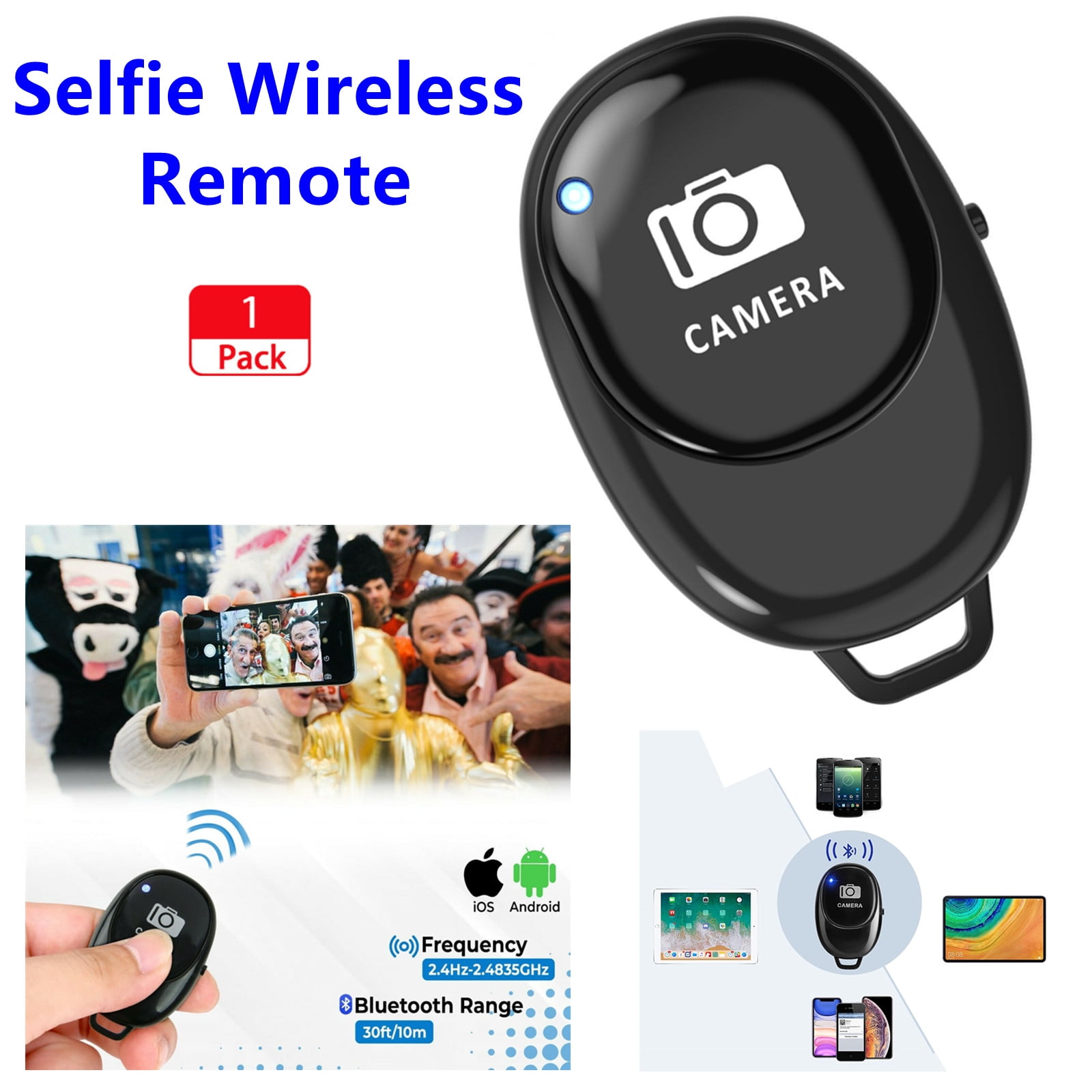 Wireless Camera Remote Control Wireless Remote for iPhone & Android