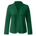 thumbnail image 5 of Blazers For Women Autumn And Winter European American Fashion Versatile Long Sleeved Suit Jacket Casual Commuting Workplace Slim Style Polyester Suit Jackets Blazers 1* Green 5Xl, 5 of 5