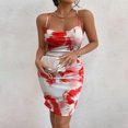 thumbnail image 2 of 2023 New Women's Backless Halter Tie Dye Camisole Dress Bodysuit Party Club Mini Dress Romper Dress, 2 of 5