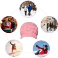 thumbnail image 2 of Rosa Mujeres Niñas Lindo Otoño Invierno Acogedor Orejeras De Piel De Punto Lana Gorro De Esquí Boina Newsboy Beanie Hat, 2 of 5