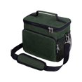 thumbnail image 3 of Bolsa de almuerzo térmica con aislamiento de oficina, bolsas de almacenamiento con cremallera suave, bolsas de almuerzo ligeras para hombres y mujeres Verde Macarena Bolsas de almuerzo con aislamiento, 3 of 8