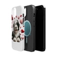 thumbnail image 2 of DistinctInk Tough Case for Apple iPhone 15 PLUS (6.7" Screen), Compatible with MagSafe Charging - Valentine's Day Old English Sheepdog Puppy, 2 of 6