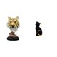 thumbnail image 1 of Escultura de mesa,Escultura de cabeza de tigre,estatua moderna de mesa,Figura decorativa de cabeza de animal de resina para escritorio,Figura de escritorio,Estatua de gato,linda decoración, 1 of 8