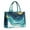 Teal And Gold-1, variant on Large Capacity Tote Bag,Teal and Gold Marble Abstract Waves Pattern Handbag Fashion Luxury Tote Bag,15.7"x13"x 5.1" Inches,Laptop Compatible