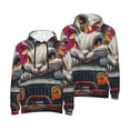 thumbnail image 6 of Bingfone Vibrant Bunny Ride Men's Drawstring Hoodie Long Sleeve Pocket Sweatshirts-X-Large, 6 of 6