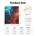 thumbnail image 2 of KLL Red And Blue Fire Print Canvas Wall Art, Canvas Painting Prints Canvas Art Wall Decor Home Decoration for Living Room Bedroom Office, 2 of 6