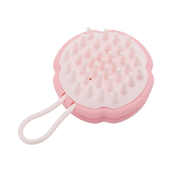 Unique Bargains 1 Pc Hangable Massage Hair Brush for Head Massage 4.33"x2.76"x1.38" Pink
