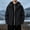c01Black, variant on Men's 3 in 1 Detachable Fleece Lined Hooded Jacket Waterproof Windbreaker Windproof Full Zip Outdoor Hiking Coat White M