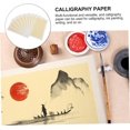 thumbnail image 4 of 10Sheets Paper Chinese Art Paper for Calligraphy Ink Painting and Multi Drawing Function Rice Paper for Artists and Students Ref: 3879, 4 of 5