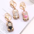 thumbnail image 4 of LYMAYTER Compact Keychain For BackpackKeychain - Creative Car, Rhinestone - Inlaid, 4 of 8