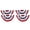 C371, variant on MORESEC Home Fan shaped Flag US Independence Day Flag Polyester Bunting Flag 90x45cm Outdoor Fade Resistant Screen Printed for Memorial Day Veterans Day Porch