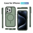thumbnail image 2 of iPhone 16 Pro Max Phone Case, Phone case iPhone 16 Pro Max Magnetic Case [Compatible with MagSafe] Tough Rugged Matte Slim Shockproof Anti-Fingerprint Anti-Scratch Cover, Light Green, 2 of 8