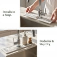 thumbnail image 4 of Unique Bargains Faucet Mat Versatile Kitchen Sink Mat for Home Lotus 15.7*3.9 in, 4 of 7