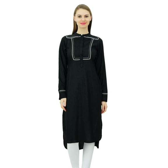 Phagun Designer Indian Rayon Punjabi Kurta For Womens Ethnic Straight Casual Tunic Kurti