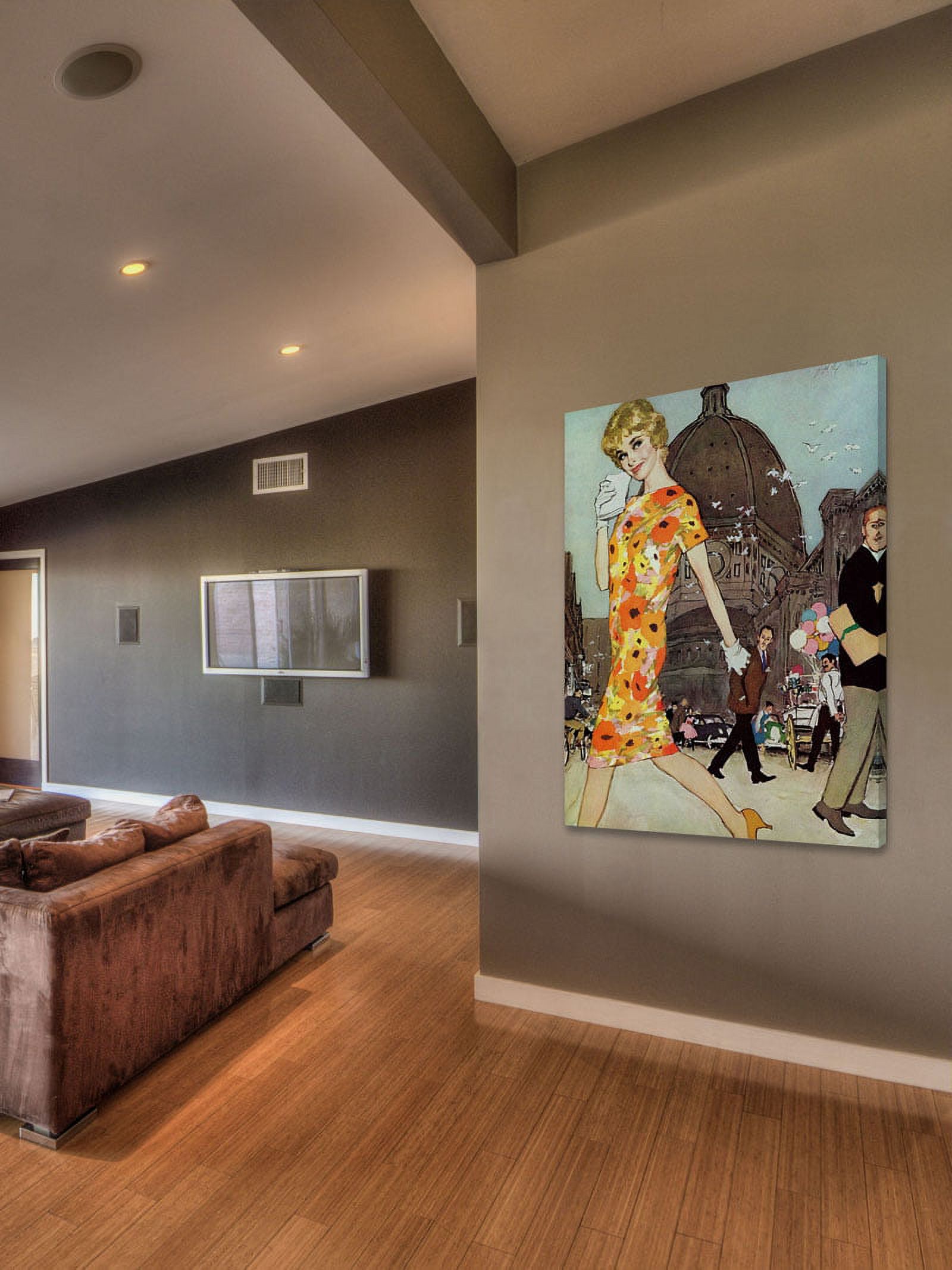 Marmont Hill "The Stranded Blonde" by Joe de Mers Painting Print on Canvas